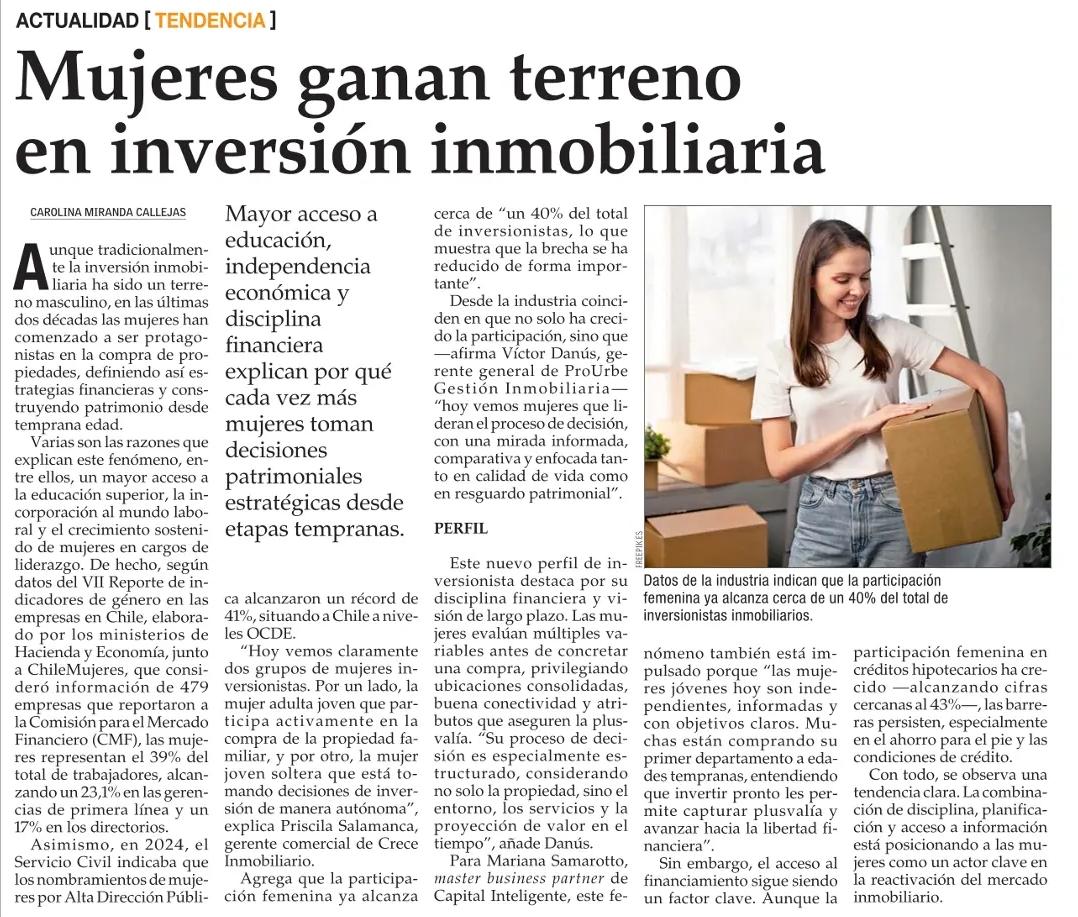 Cobertura de Crece Inmobiliario en LUN