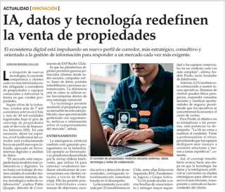 Cobertura de Exp Realty en El Mercurio