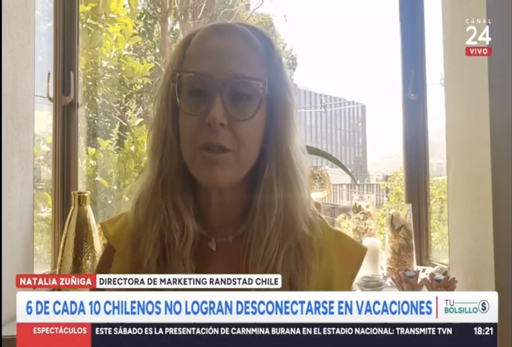 Aparición de Randstad en TVN
