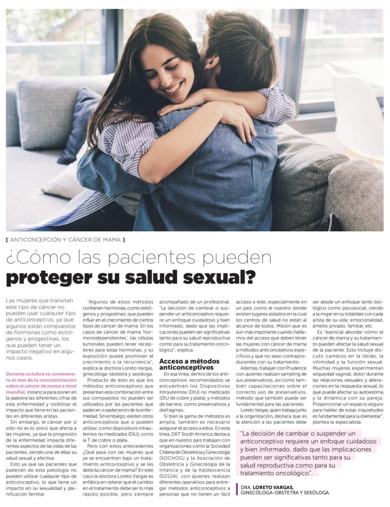 Anticoncepción y cáncer de mama: ¿cómo las pacientes pueden proteger su salud sexual?