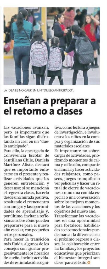 ¡Atención estudiantes, profesores y apoderados!: Sigan estos consejos para una vuelta a clases más tranquila