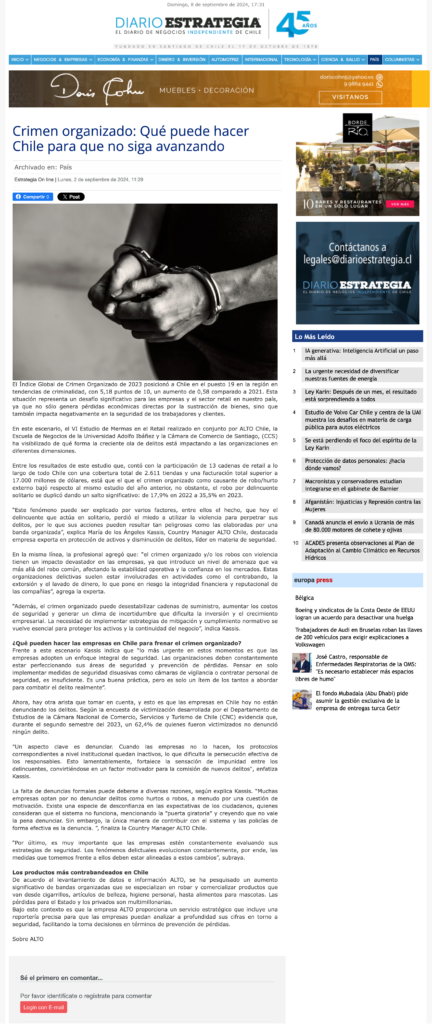 Crimen organizado: Qué puede hacer Chile para que no siga avanzando