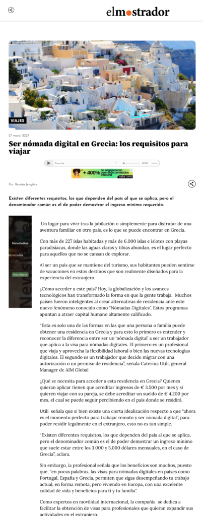 Cuál debe ser el ingreso de una familia para ser nómada digital en Grecia? Conoce las formas de obtener una residencia en este país