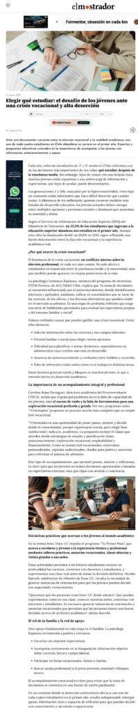 Elegir bien para no perder el rumbo: el desafío de orientar a tiempo a los futuros profesionales