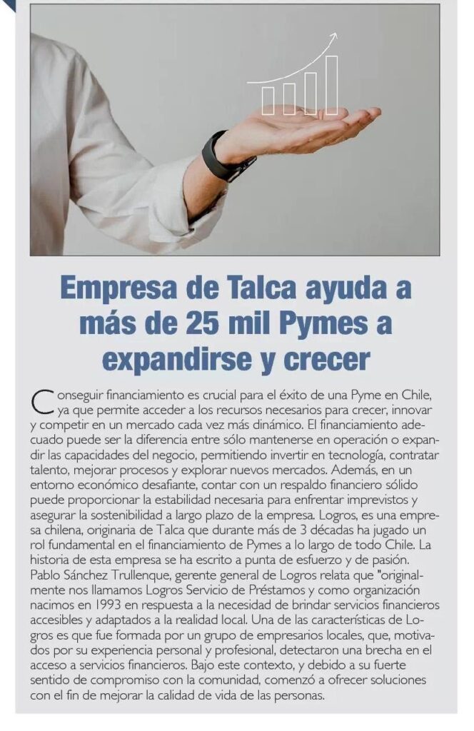 Empresa nacida en Talca ayuda a más de 25 mil Pymes en Chile a expandirse y a crecer