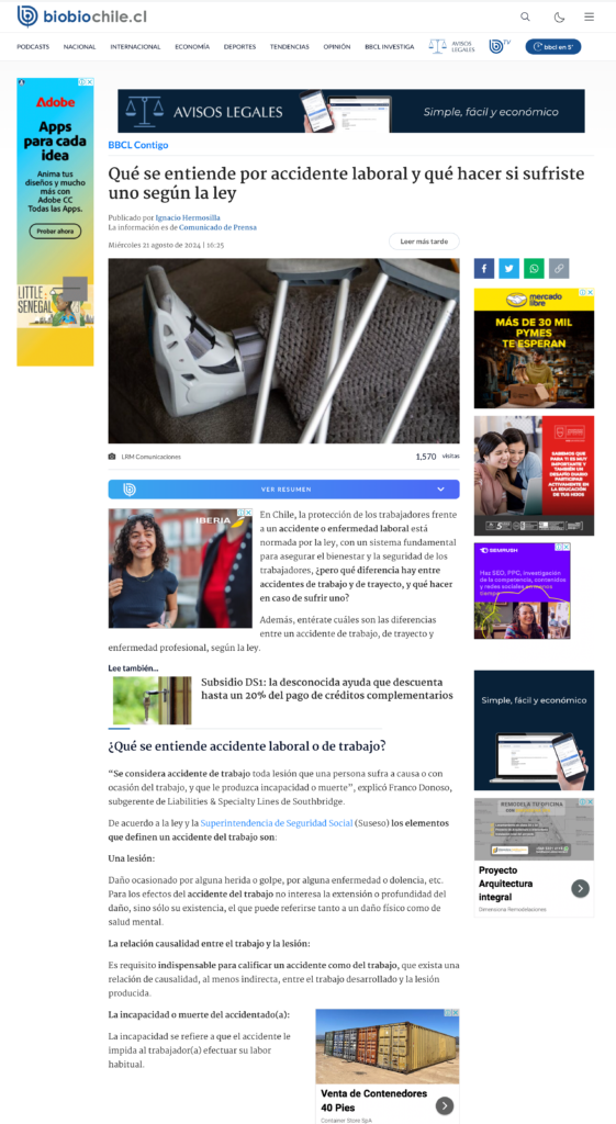 Expertos responden dudas sobre Seguros de Accidentes de Trabajo
