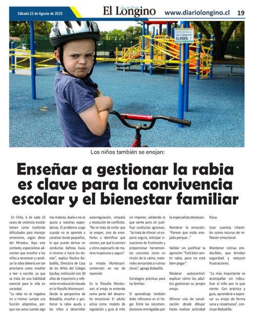 Los niños también se enojan: enseñar a gestionar la rabia es clave para la convivencia escolar y el bienestar familiar