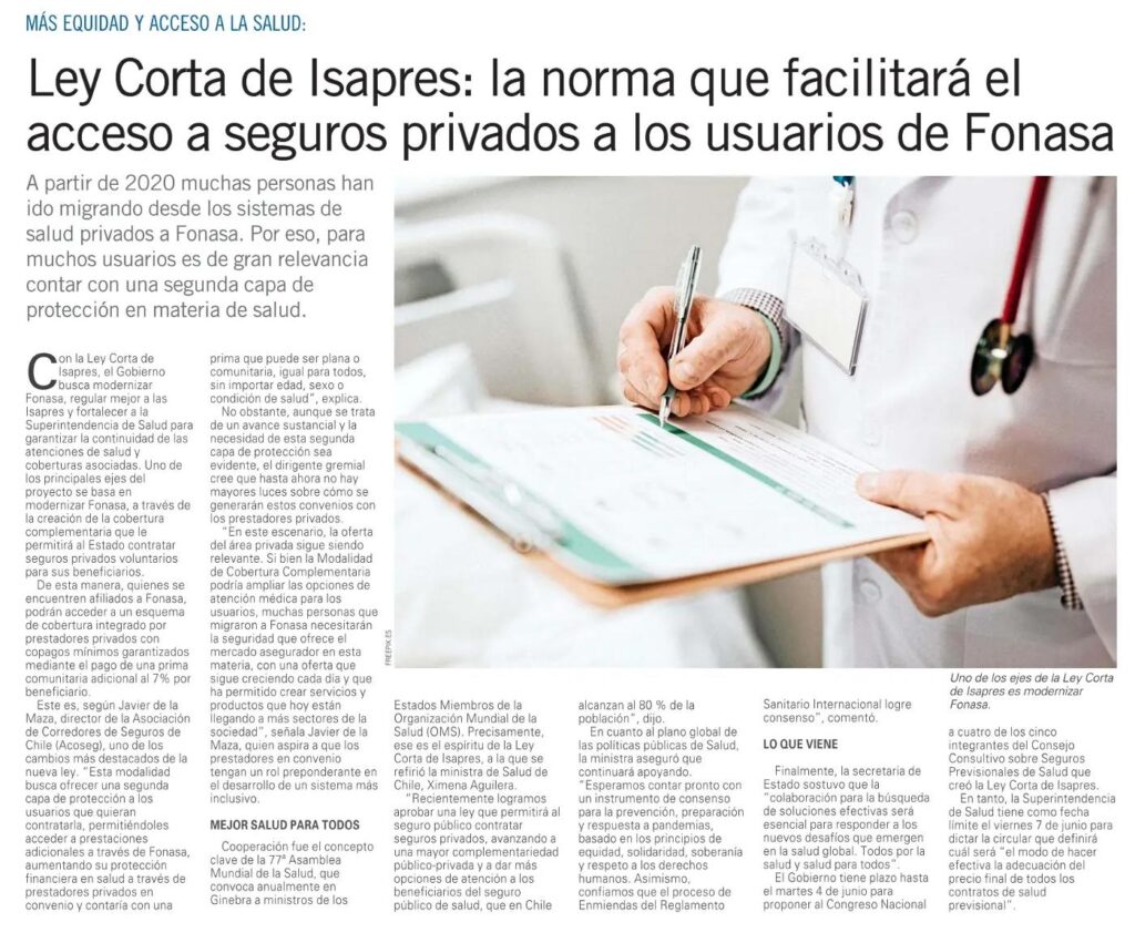 ¿Qué esperar de la Modalidad de Cobertura Complementaria de Fonasa? La necesidad de una segunda capa de protección para las personas