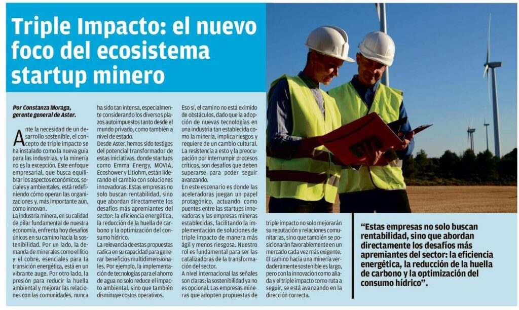 Triple Impacto: El nuevo foco del ecosistema startup minero