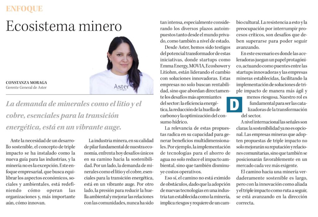 Triple Impacto: El nuevo foco del ecosistema startup minero